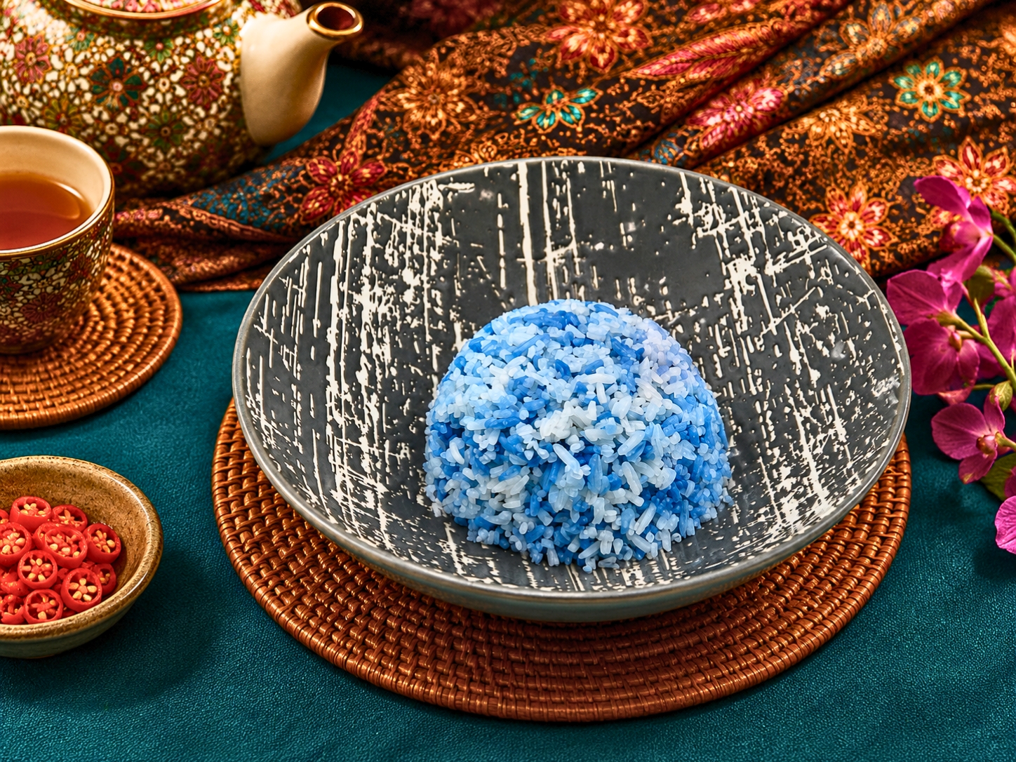 Blue Pea Jasmine Rice