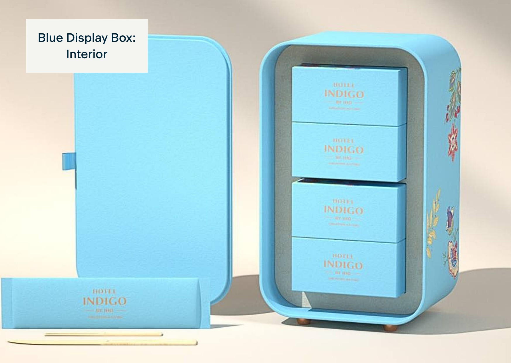 Hotel Indigo Singapore Katong Mid autumn Mooncake 2026 Blue Display Box