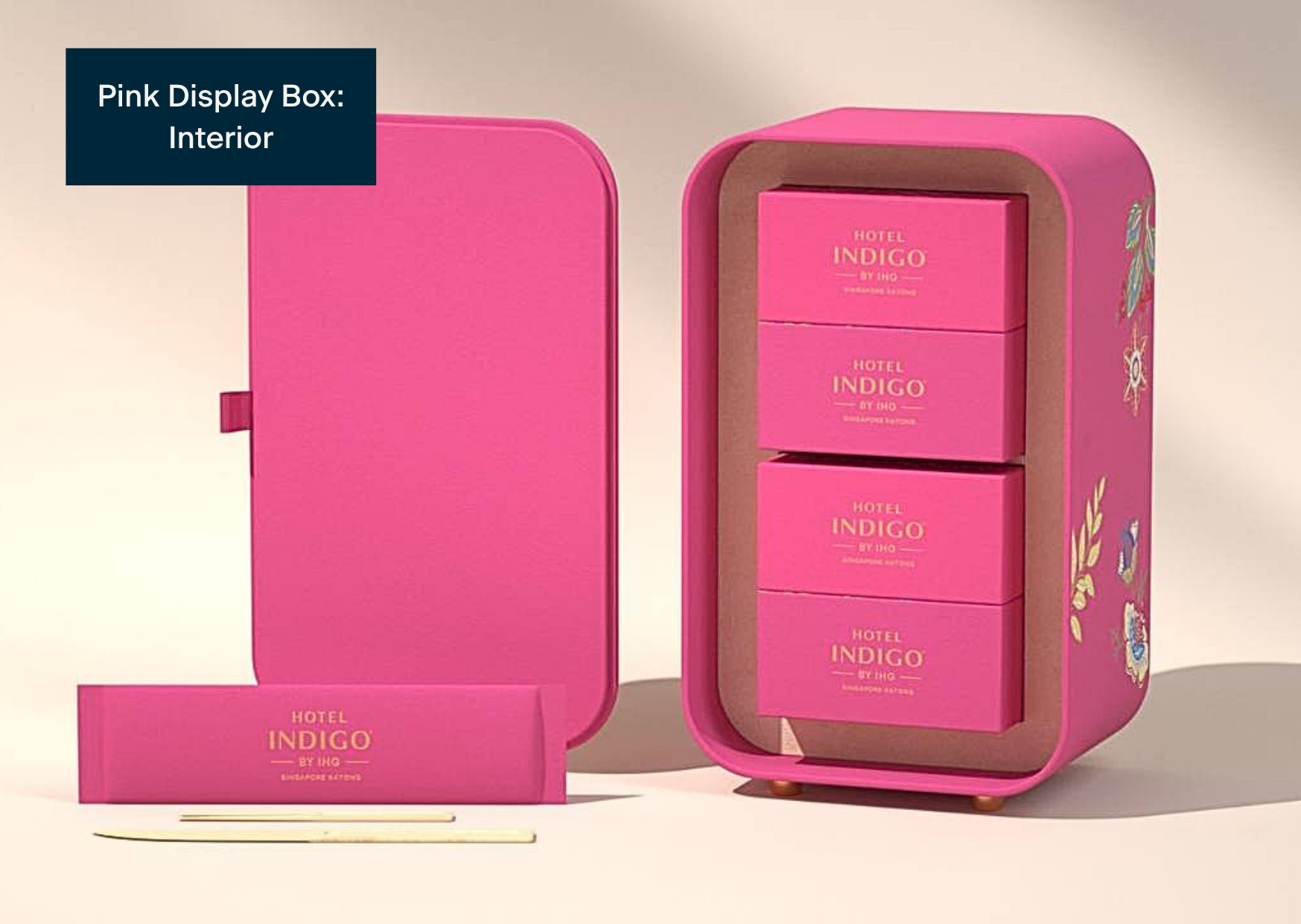 Hotel Indigo Singapore Katong Mid autumn Mooncake 2026 Pink Display Box