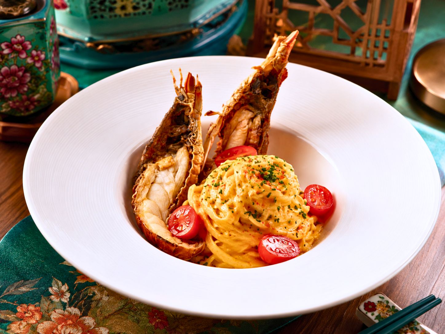 Salted Egg Lobster Pasta